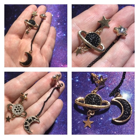 NEW!💙💎AWESOME!😎BLACK🌙GOLDEN⭐️💎💙ASYMMETRICAL! - Picture 6 of 8